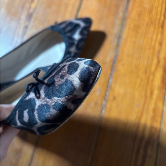 J.Crew Satin Gemma Ballet Flats in Leopard Print - Picture 5 of 6